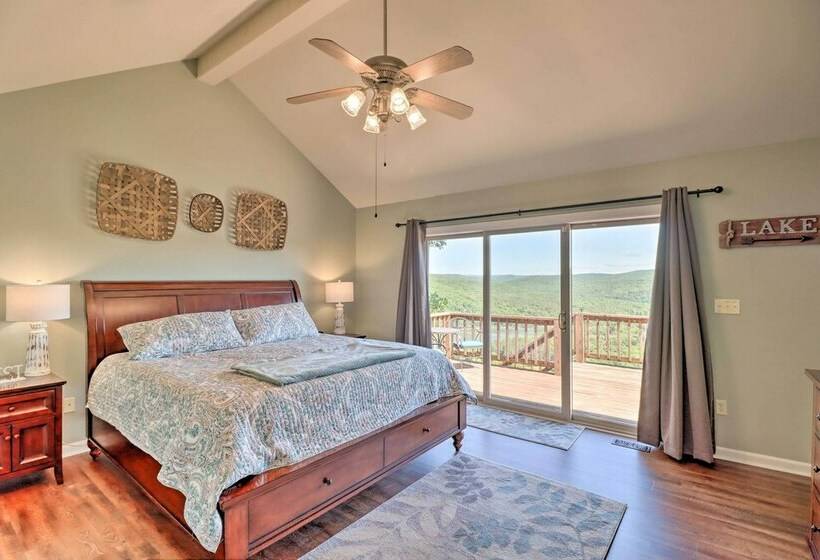 Rustic Lake View Home Near Greers Ferry Lake