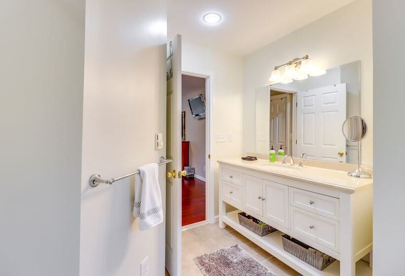 Large Deck & Fire Pit: Secluded Pocono Lake Home