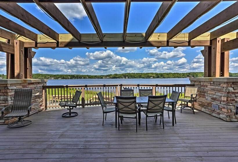 Large Deck & Fire Pit: Secluded Pocono Lake Home