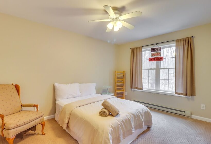 Large Deck & Fire Pit: Secluded Pocono Lake Home