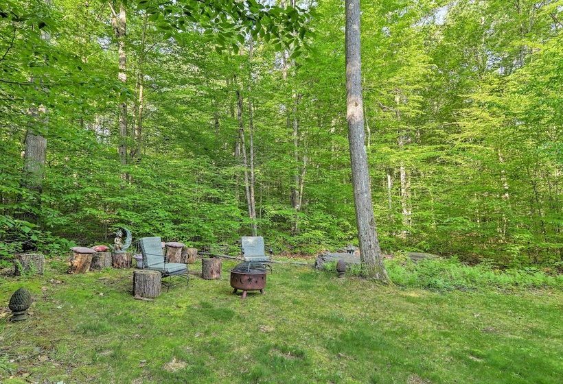Large Deck & Fire Pit: Secluded Pocono Lake Home