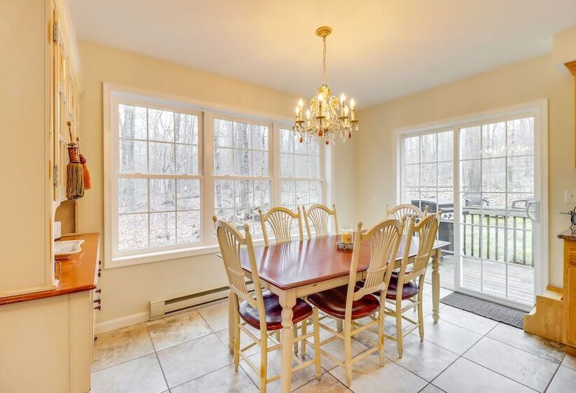 Large Deck & Fire Pit: Secluded Pocono Lake Home