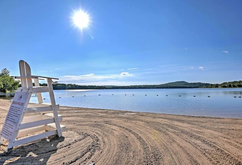 Large Deck & Fire Pit: Secluded Pocono Lake Home