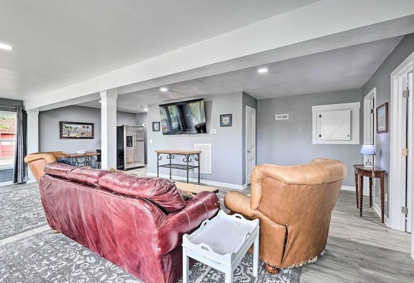 Spacious Lakefront Retreat W/ Hot Tub + Dock!