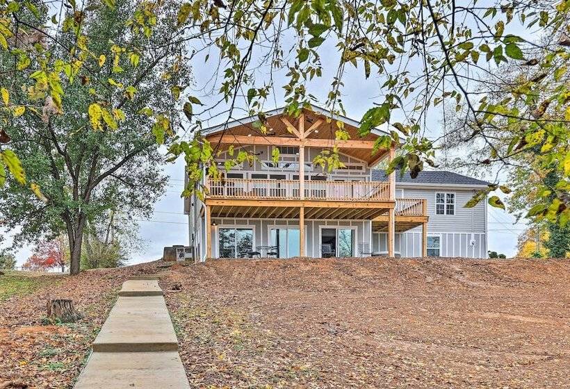 Spacious Lakefront Retreat W/ Hot Tub + Dock!