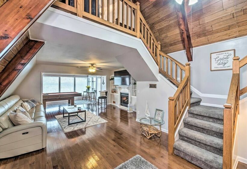 Stunning Aframe Retreat W/ Spacious Deck!