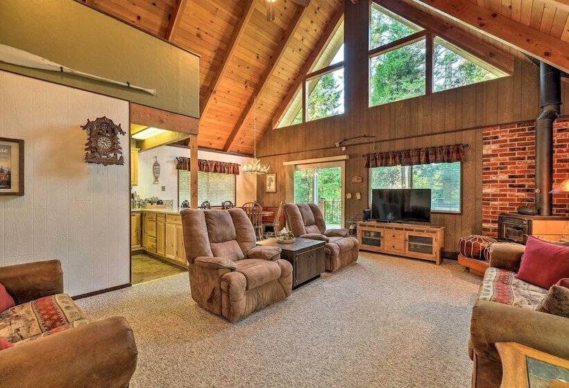 Twain Harte Mountain Cabin W/ Deck   3 Mi To Dtwn