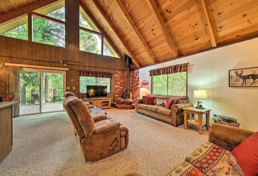 Twain Harte Mountain Cabin W/ Deck   3 Mi To Dtwn