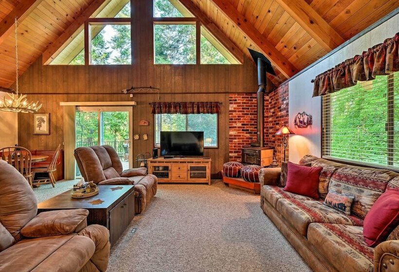 Twain Harte Mountain Cabin W/ Deck   3 Mi To Dtwn