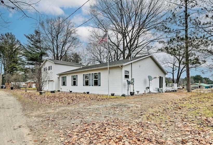 Waterfront Gladwin Home W/ Deck + Fire Pit!