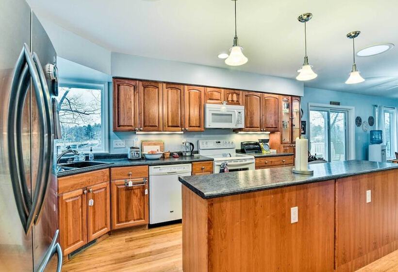 Waterfront Gladwin Home W/ Deck + Fire Pit!