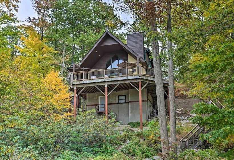 Waterfront Highland Lake Home W/ Deck + Dock