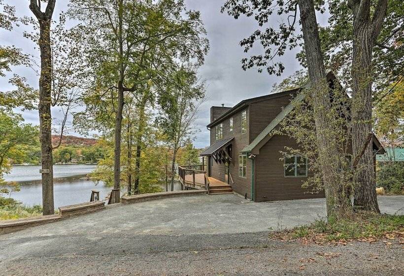 Waterfront Highland Lake Home W/ Deck + Dock