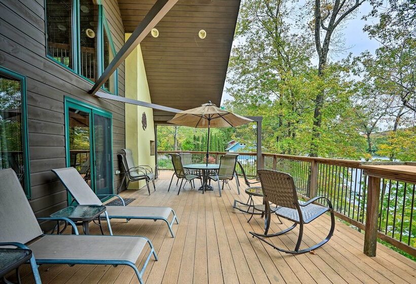 Waterfront Highland Lake Home W/ Deck + Dock