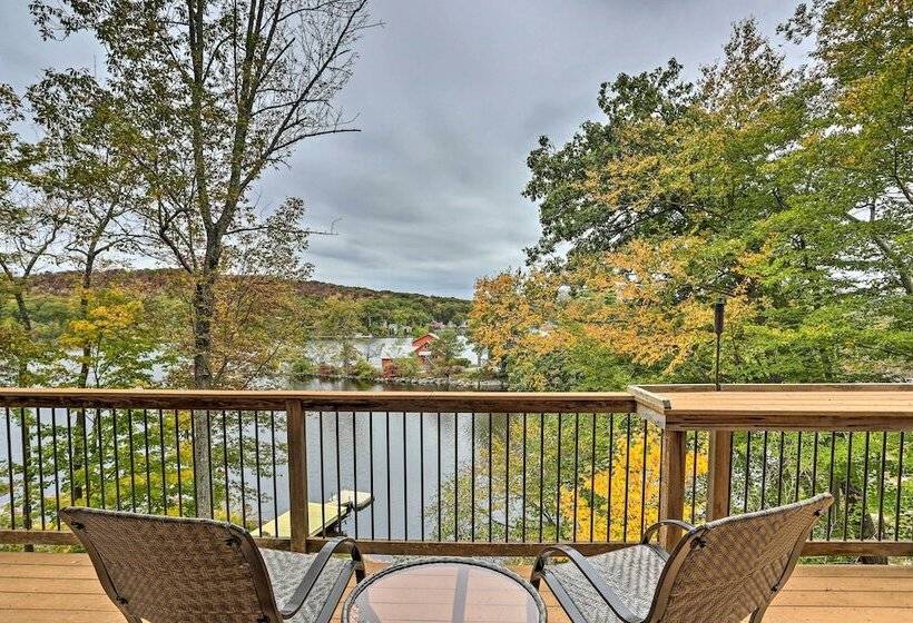 Waterfront Highland Lake Home W/ Deck + Dock