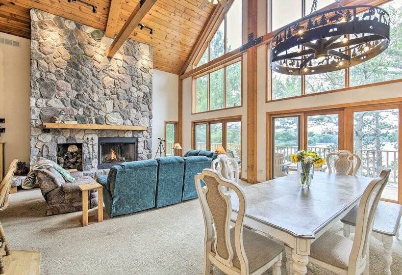 Waterfront Lake Tomahawk Cabin W/ Game Room!