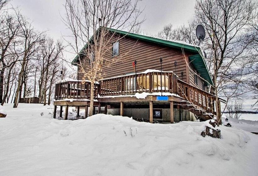 Waubun Lake Cabin W/ Private Dock + Fire Pit!