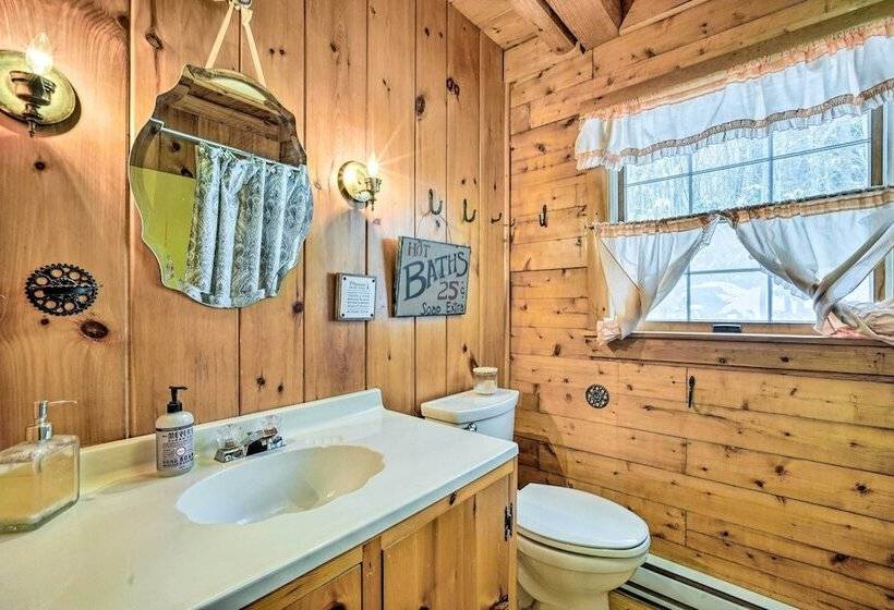 Andover Cabin Retreat W/ Hot Tub & Fireplace!