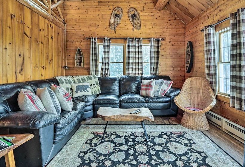 Andover Cabin Retreat W/ Hot Tub & Fireplace!