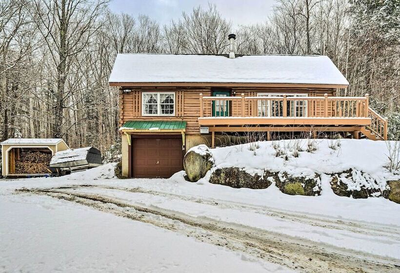 Andover Cabin Retreat W/ Hot Tub & Fireplace!