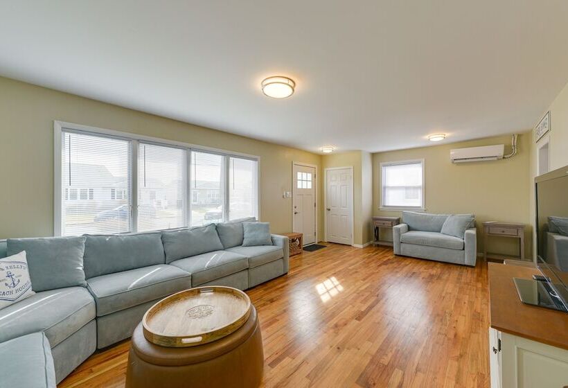 Brigantine Beach Home W/ Outdoor Shower & Grill!