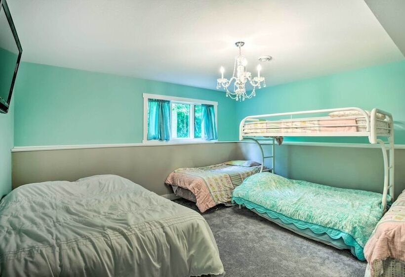 Cabin W/ Dock & Porch Across From Balsam Lake