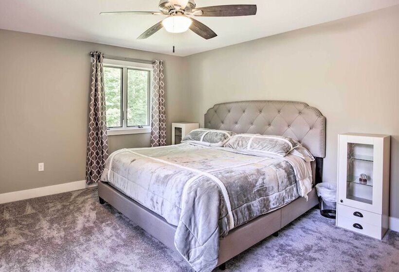 Cabin W/ Dock & Porch Across From Balsam Lake