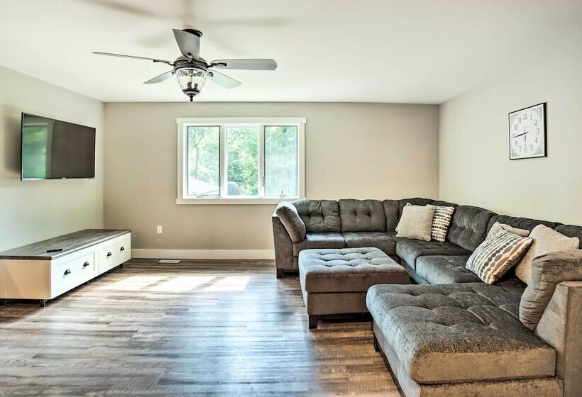 Cabin W/ Dock & Porch Across From Balsam Lake