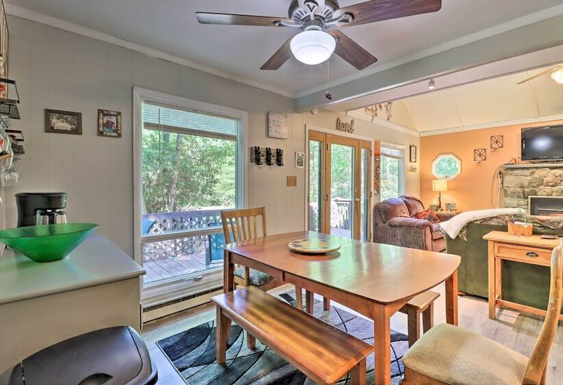 Walk To Lake Harmony: Cabin W/ Fire Pit & Decks!