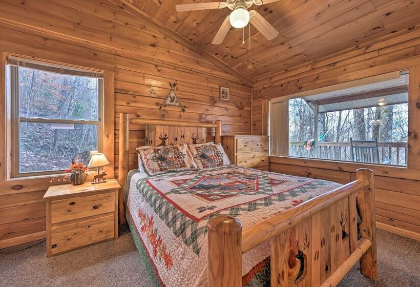 Cozy Deer Glen  Cabin W/ Private Hot Tub & Porch!
