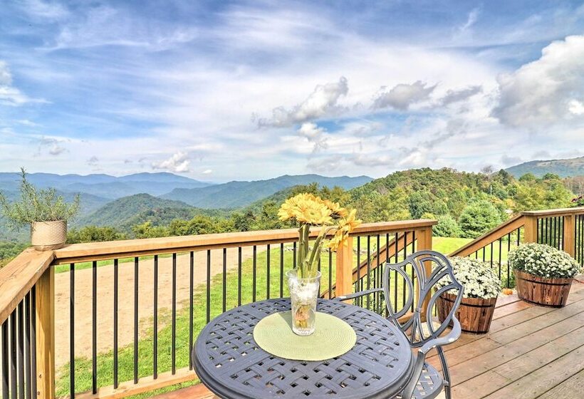 Deck + Mtn Views: Hot Springs Hideaway On 13 Acres