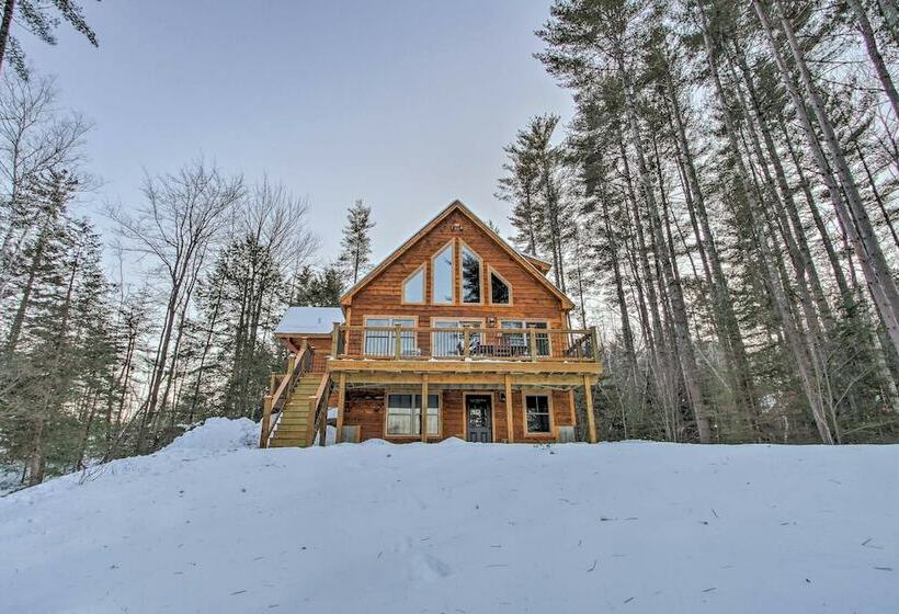 Dream Log Cabin In Bethel With Private Deck!