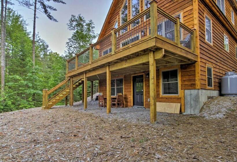 Dream Log Cabin In Bethel With Private Deck!