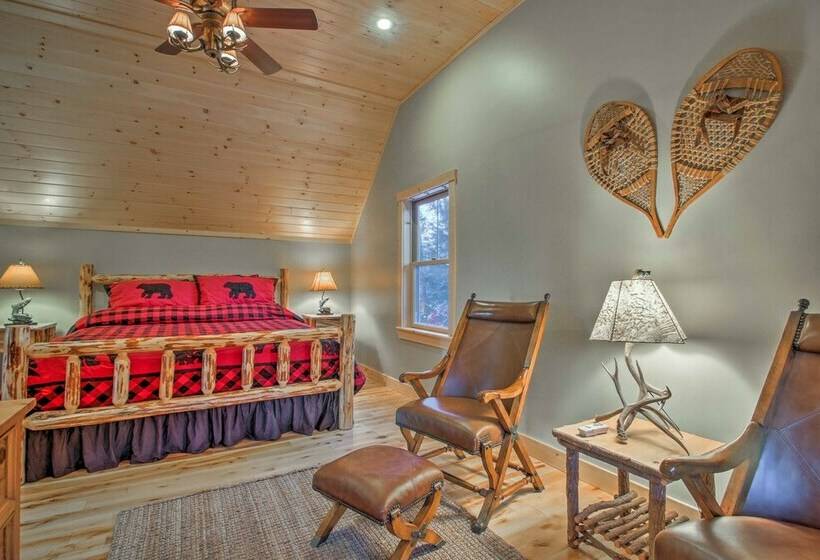 Dream Log Cabin In Bethel With Private Deck!