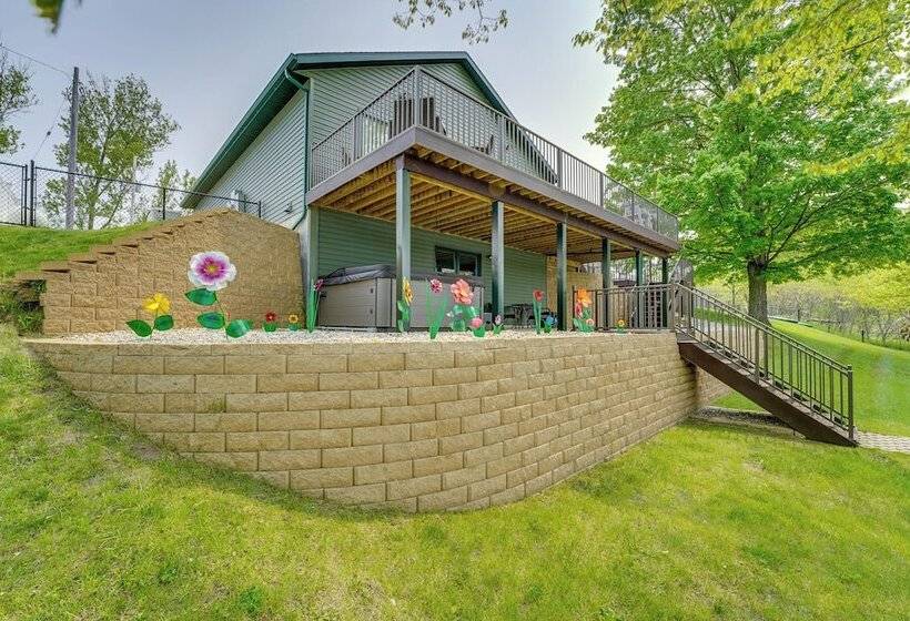 Family Home On Crystal Lake W/ Private Beach!