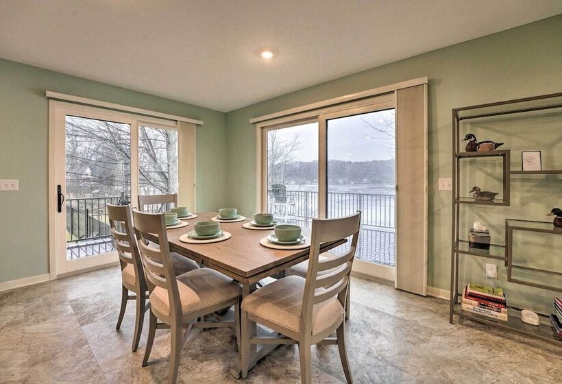 Family Home On Crystal Lake W/ Private Beach!