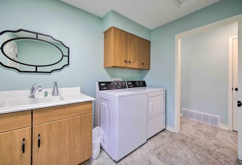 Family Home On Crystal Lake W/ Private Beach!