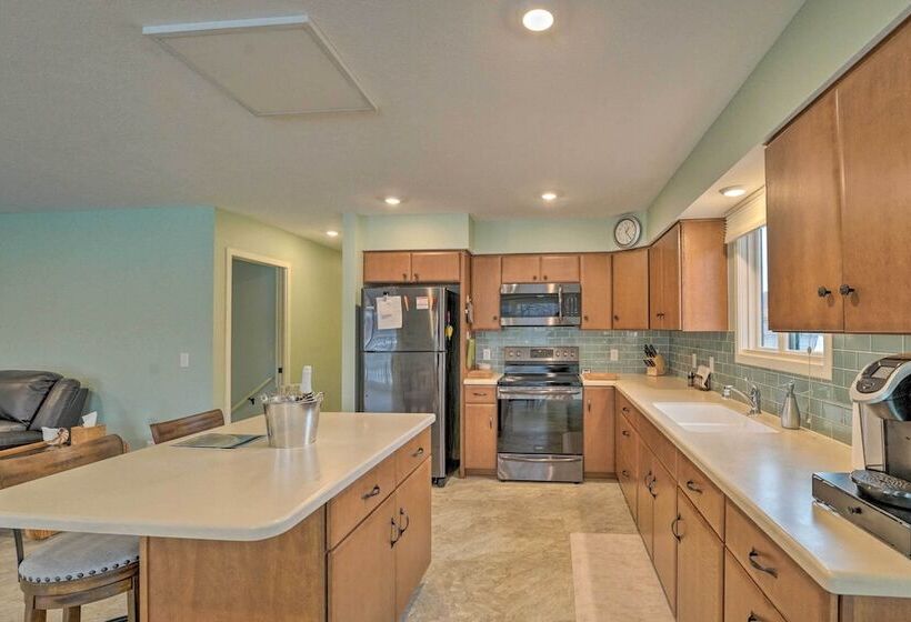 Family Home On Crystal Lake W/ Private Beach!