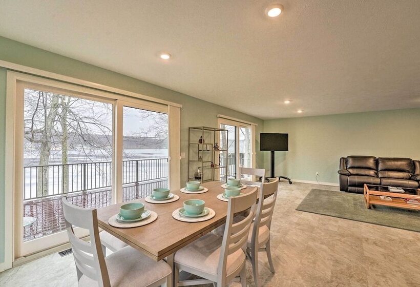 Family Home On Crystal Lake W/ Private Beach!