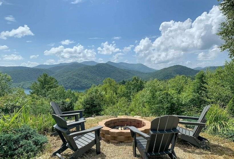 Family Retreat Cabin W/ Summit, Lake Views, Deck!