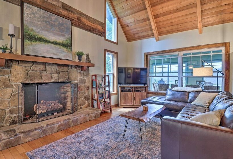 Family Retreat Cabin W/ Summit, Lake Views, Deck!