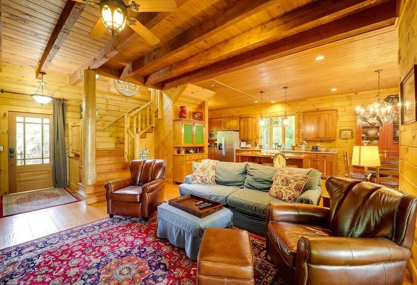 Hilltop Hideaway  Cabin W/ Porch + Fire Pit!