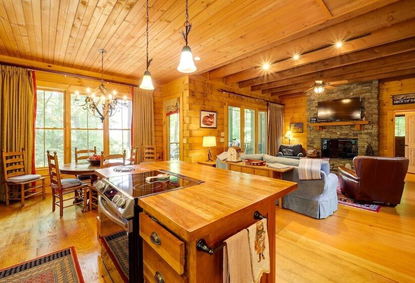 Hilltop Hideaway  Cabin W/ Porch + Fire Pit!