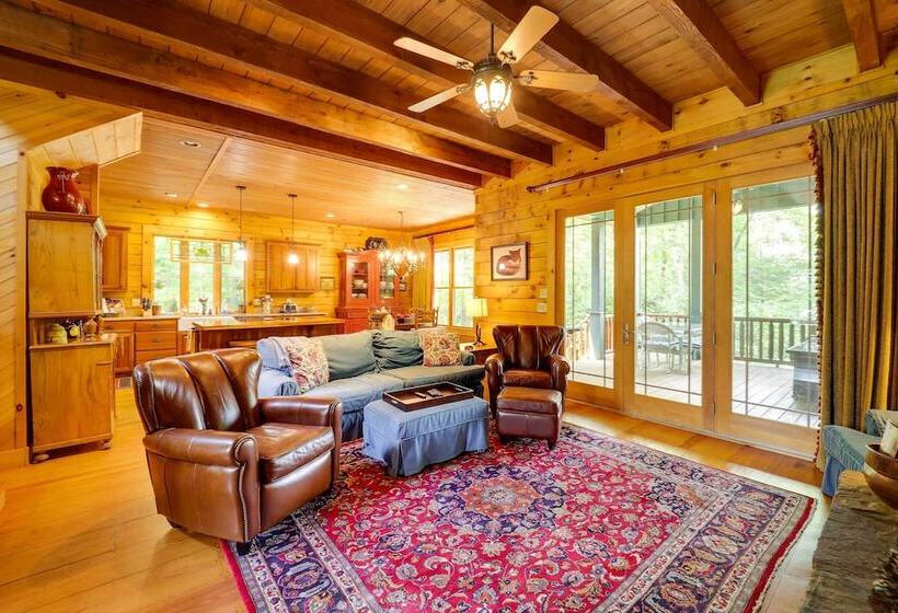 Hilltop Hideaway  Cabin W/ Porch + Fire Pit!