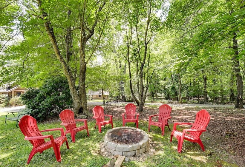 Hilltop Hideaway  Cabin W/ Porch + Fire Pit!