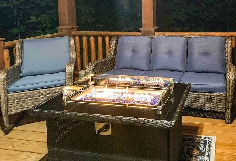 Hilltop Hideaway  Cabin W/ Porch + Fire Pit!