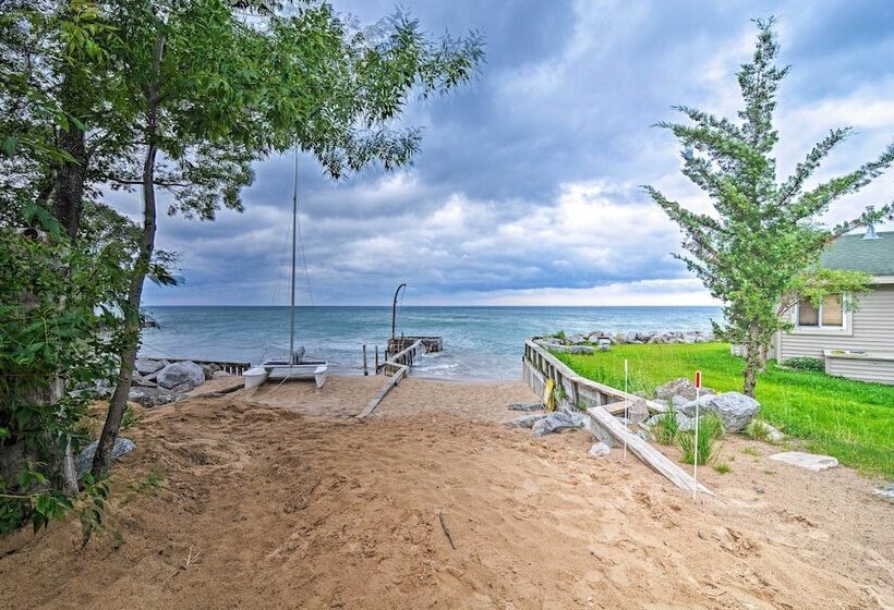 Lake Huron House W/ Grill + Beach Access!