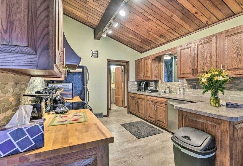 Lakefront Forestville Paradise W/ Private Beach!