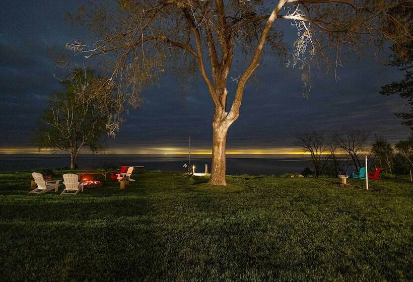 Lakefront Forestville Paradise W/ Private Beach!