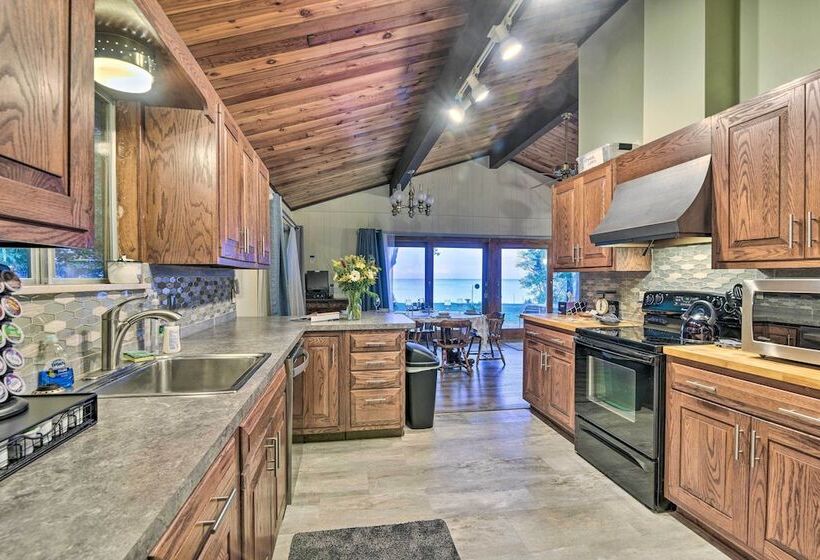 Lakefront Forestville Paradise W/ Private Beach!